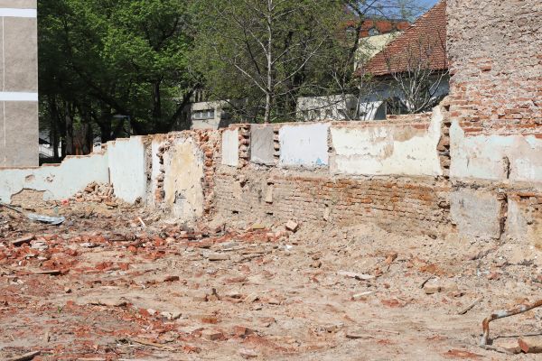 Brick Wall Demolition in Brownsburg